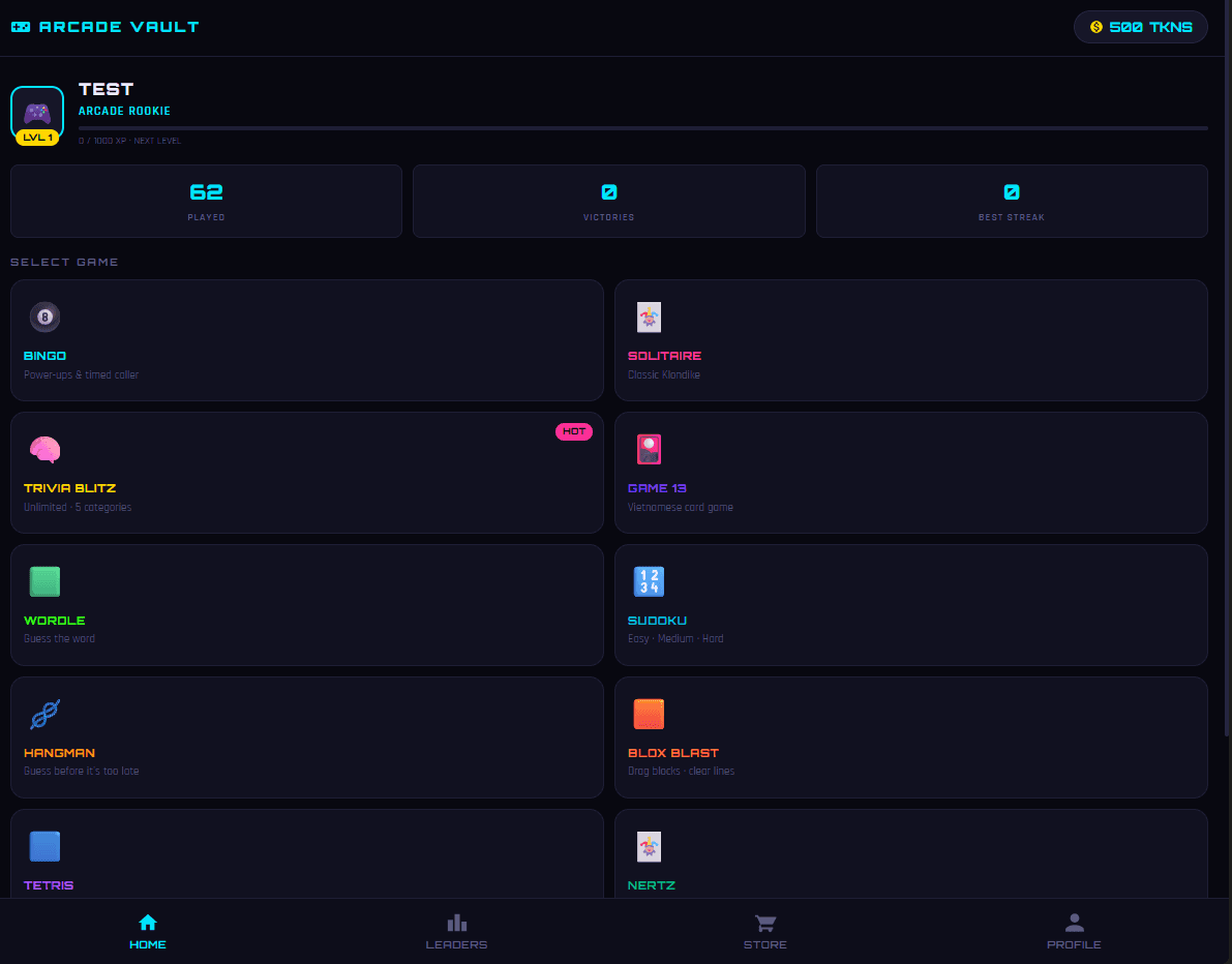 Arcade Vault screenshot 1